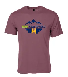 Run Hartford Maroon Tee