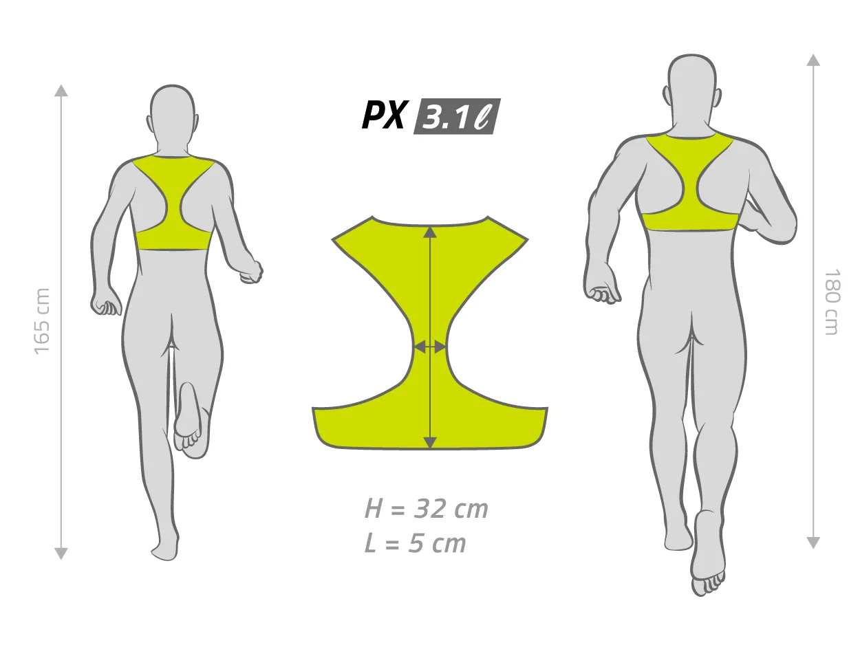 Sac d'Hydratation & de Portage 3.1 Litres "PX"
