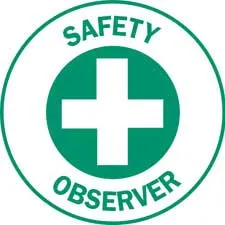 SAFETY OBSERVER Hard Hat Labels