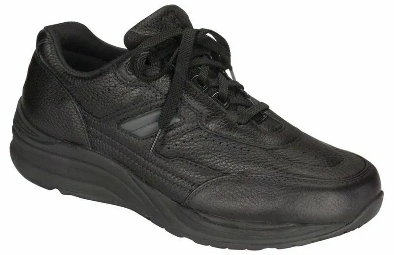 SAS Men's Journey Black Leather Orthopedic Sneaker
