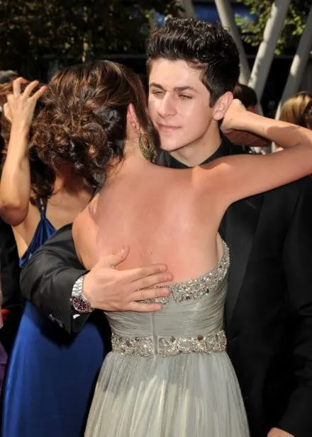 Silver Selena Gomez Off The Shoulder Dress Sparkly Sequins Chiffon Prom Best Red Carpet Dress Emmys