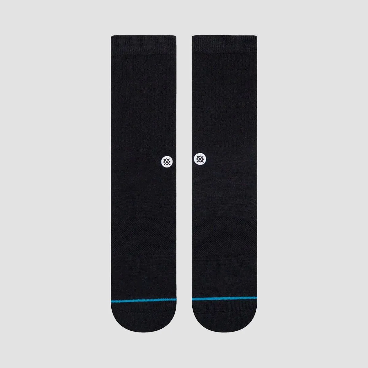Stance Icon Crew Socks Black/White