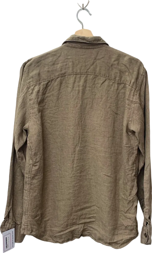 Suitsupply Brown Pure Linen Shirt L