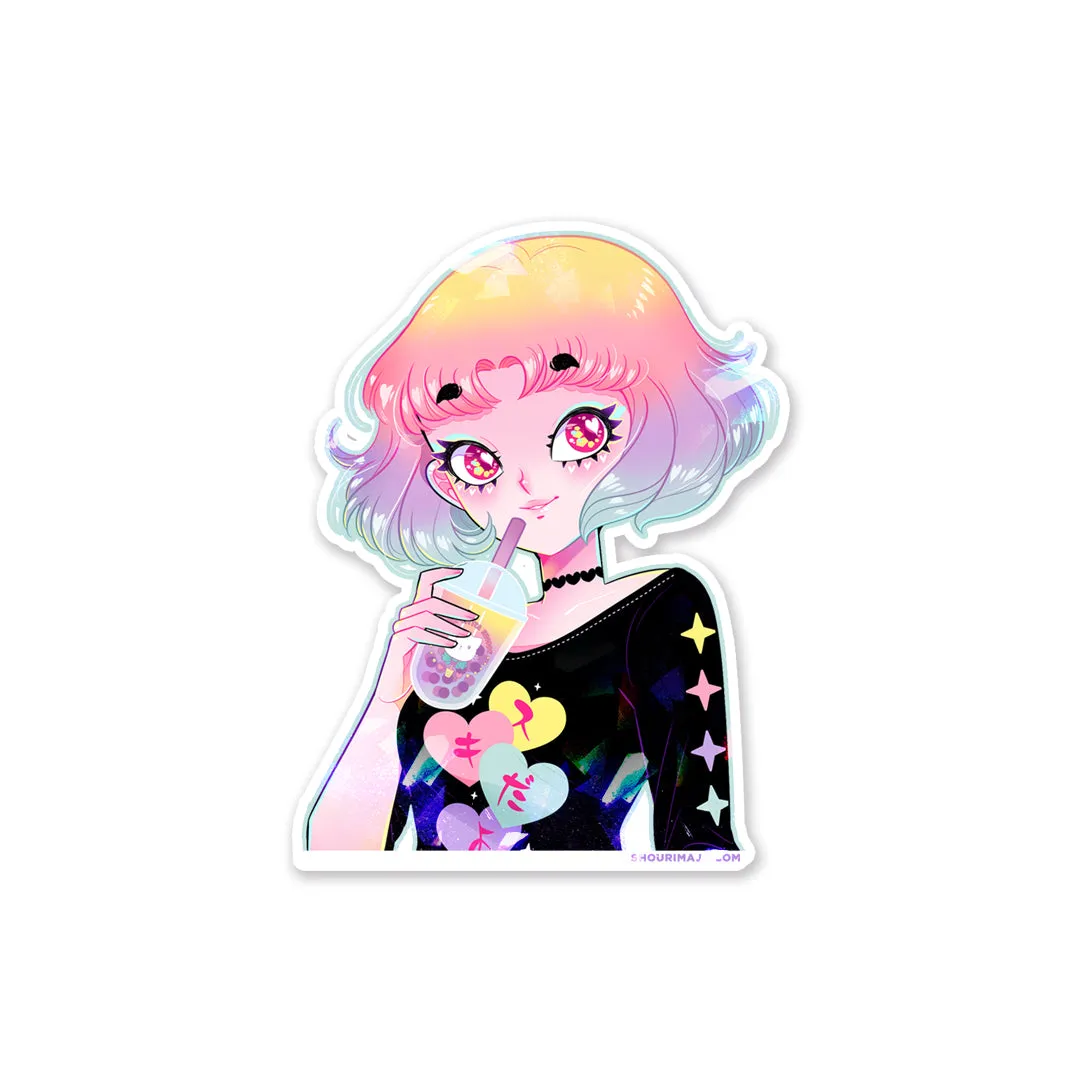 Suki Hearts Sparkly Sticker