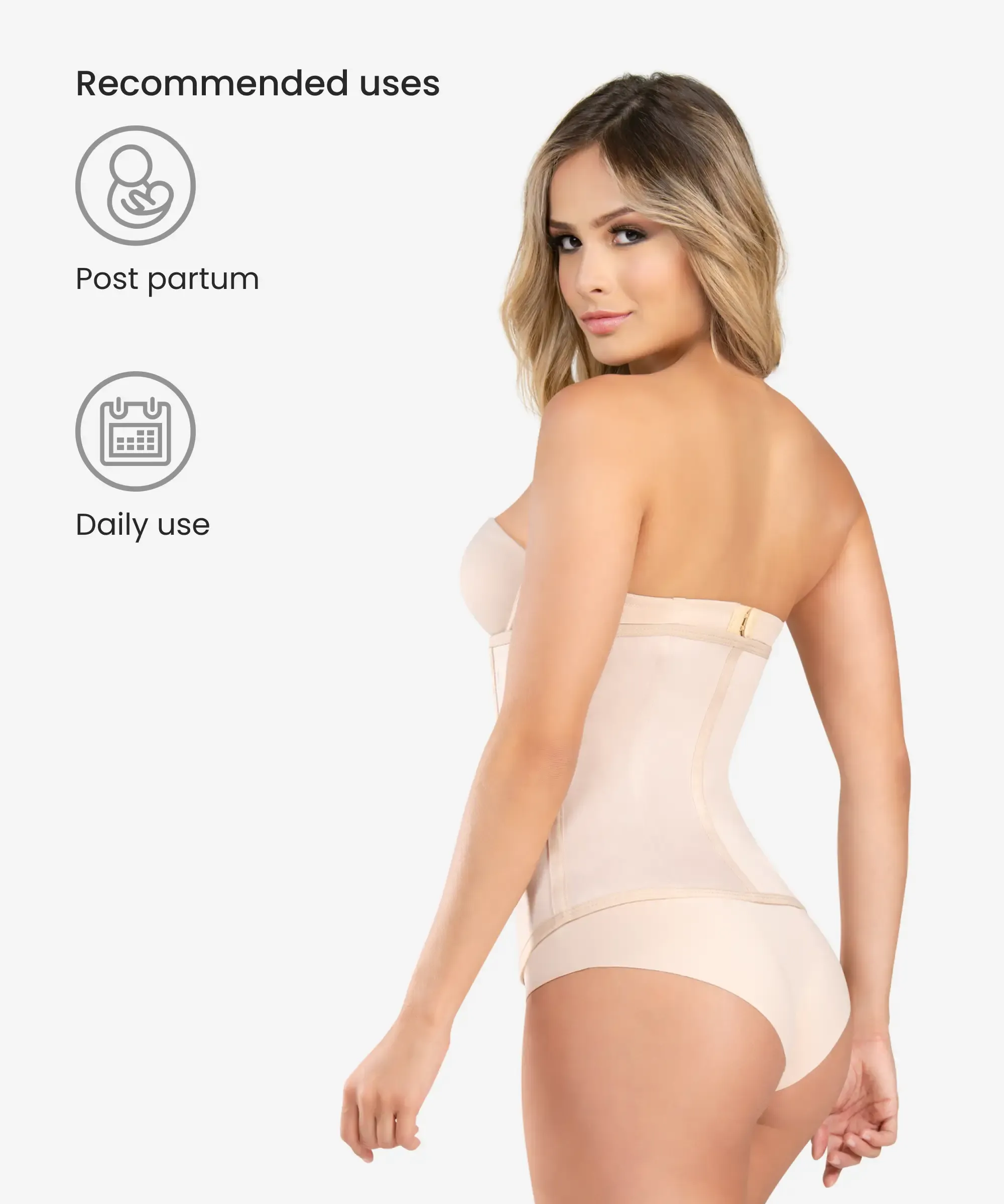 Thermal firm compression waist cincher - Style 1336