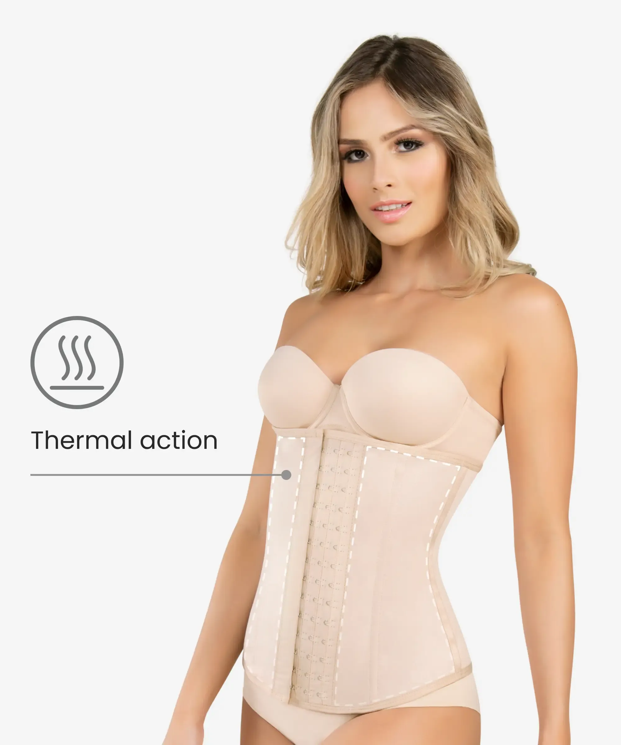 Thermal firm compression waist cincher - Style 1336
