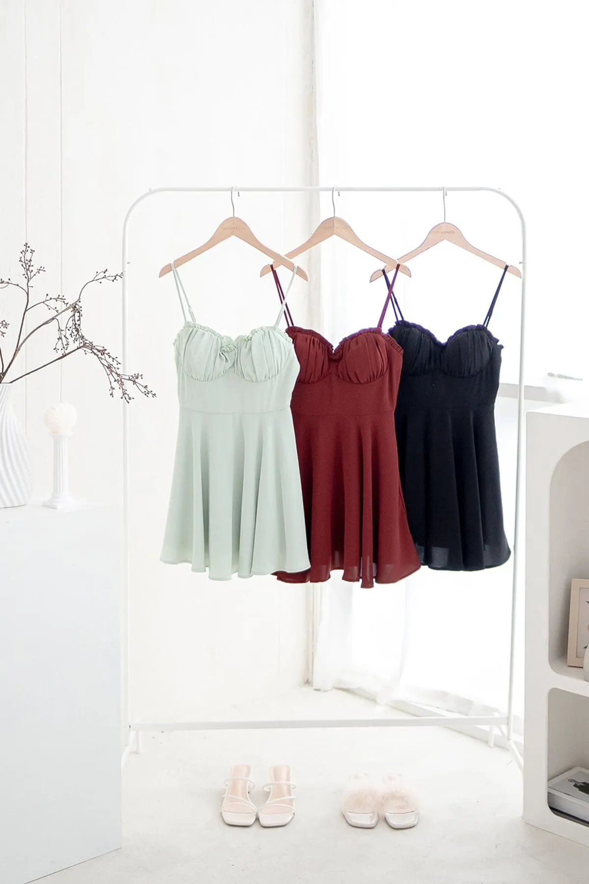 TWILIGHT MINI DRESS IN BLACK