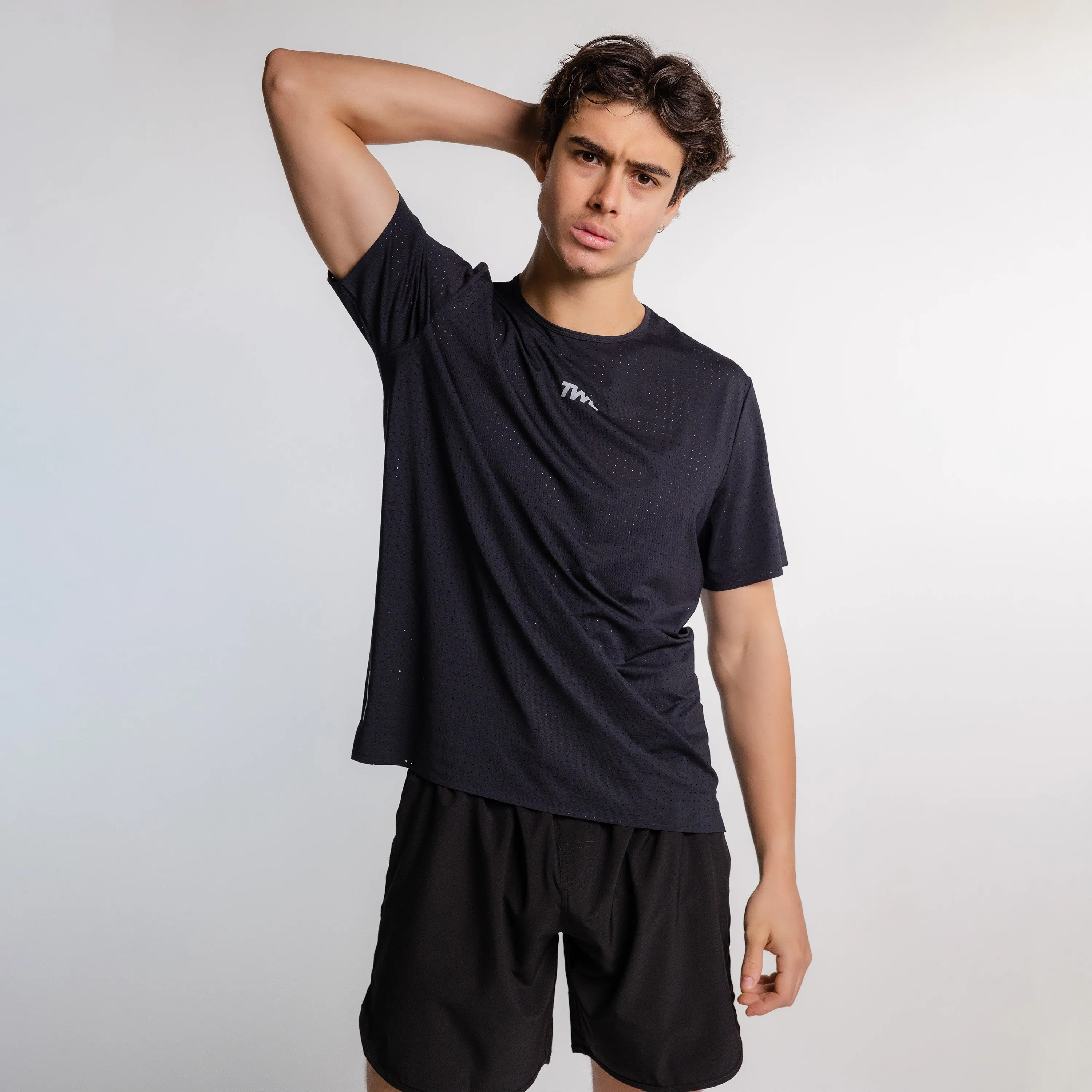 TWL - MEN'S PACE T-SHIRT - BLACK/SILVER REFLECTIVE