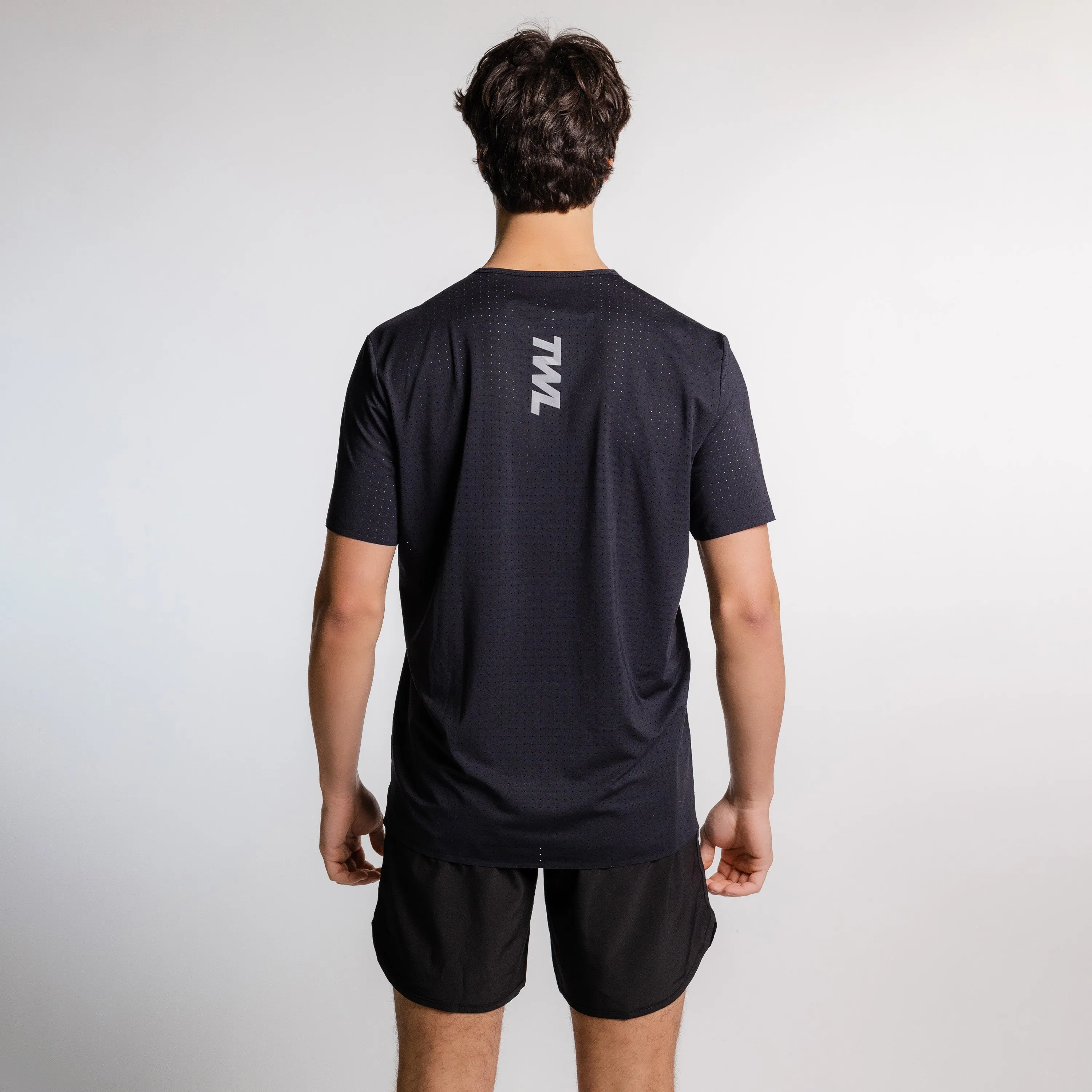 TWL - MEN'S PACE T-SHIRT - BLACK/SILVER REFLECTIVE