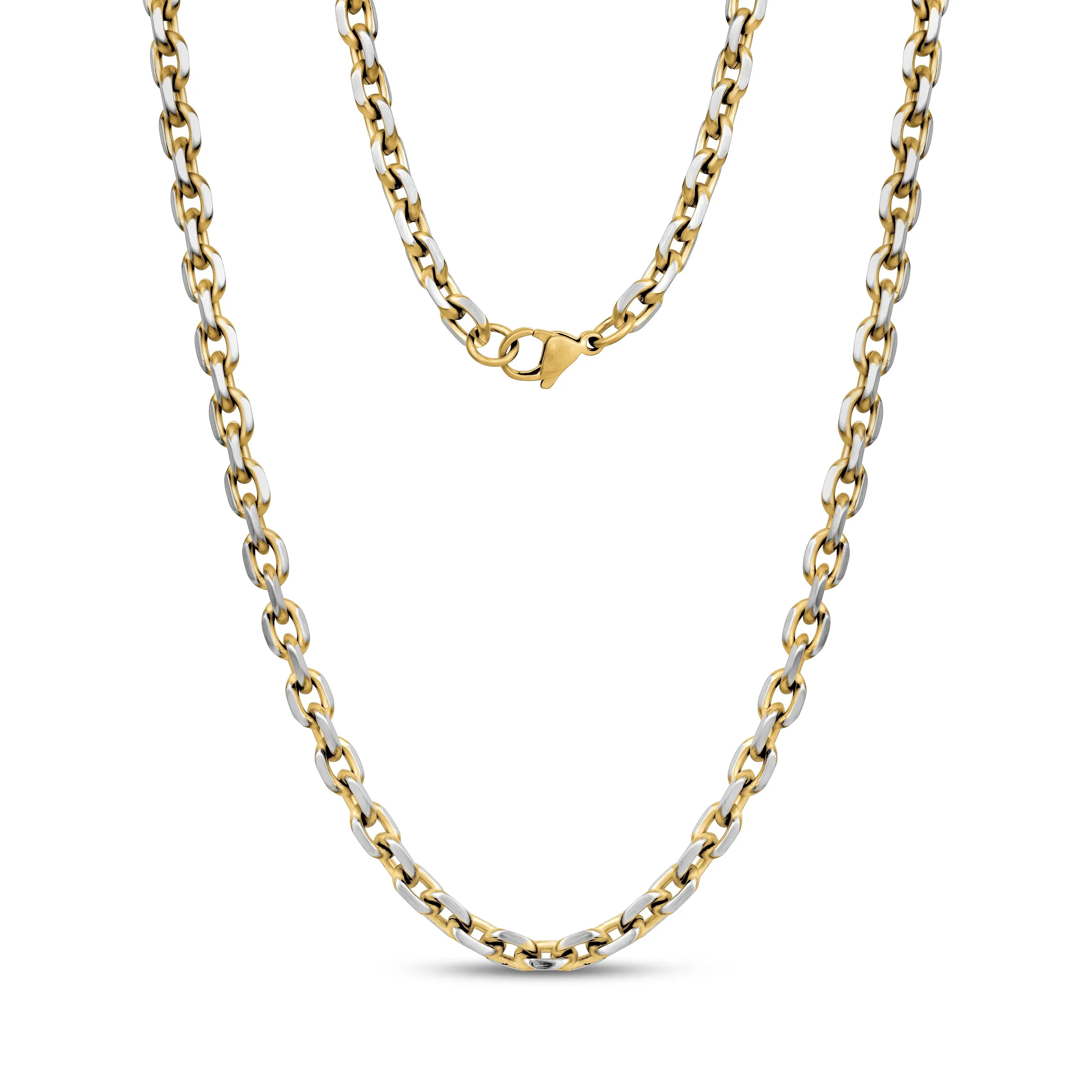 Two Tone Anchor Link Chain | 5MM
