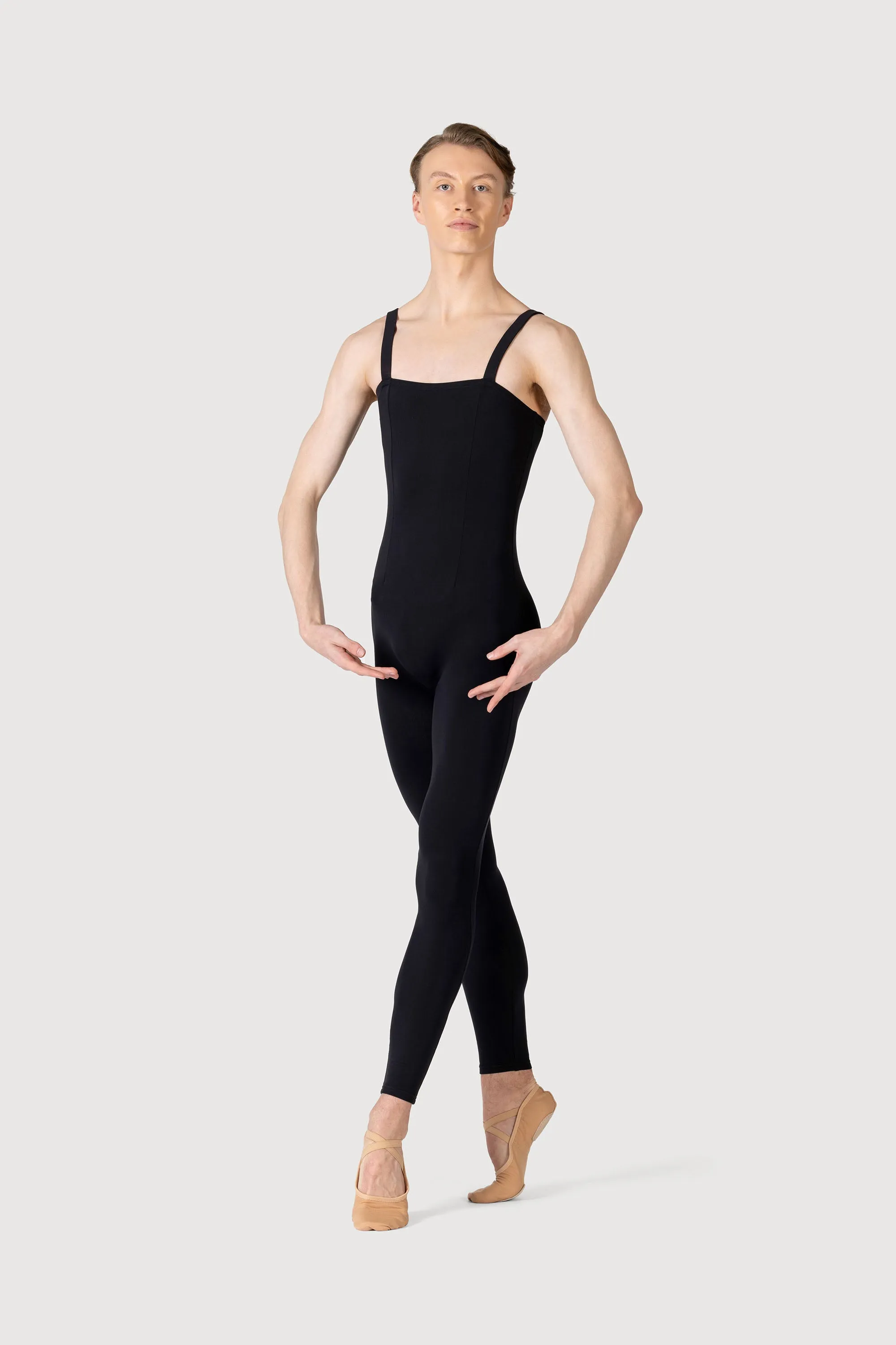 U3700M - Bloch Curtis Tank Strap Seamed Mens Unitard