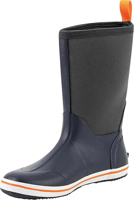 Ubon Rubber Rain Boots for Men Mid Calf