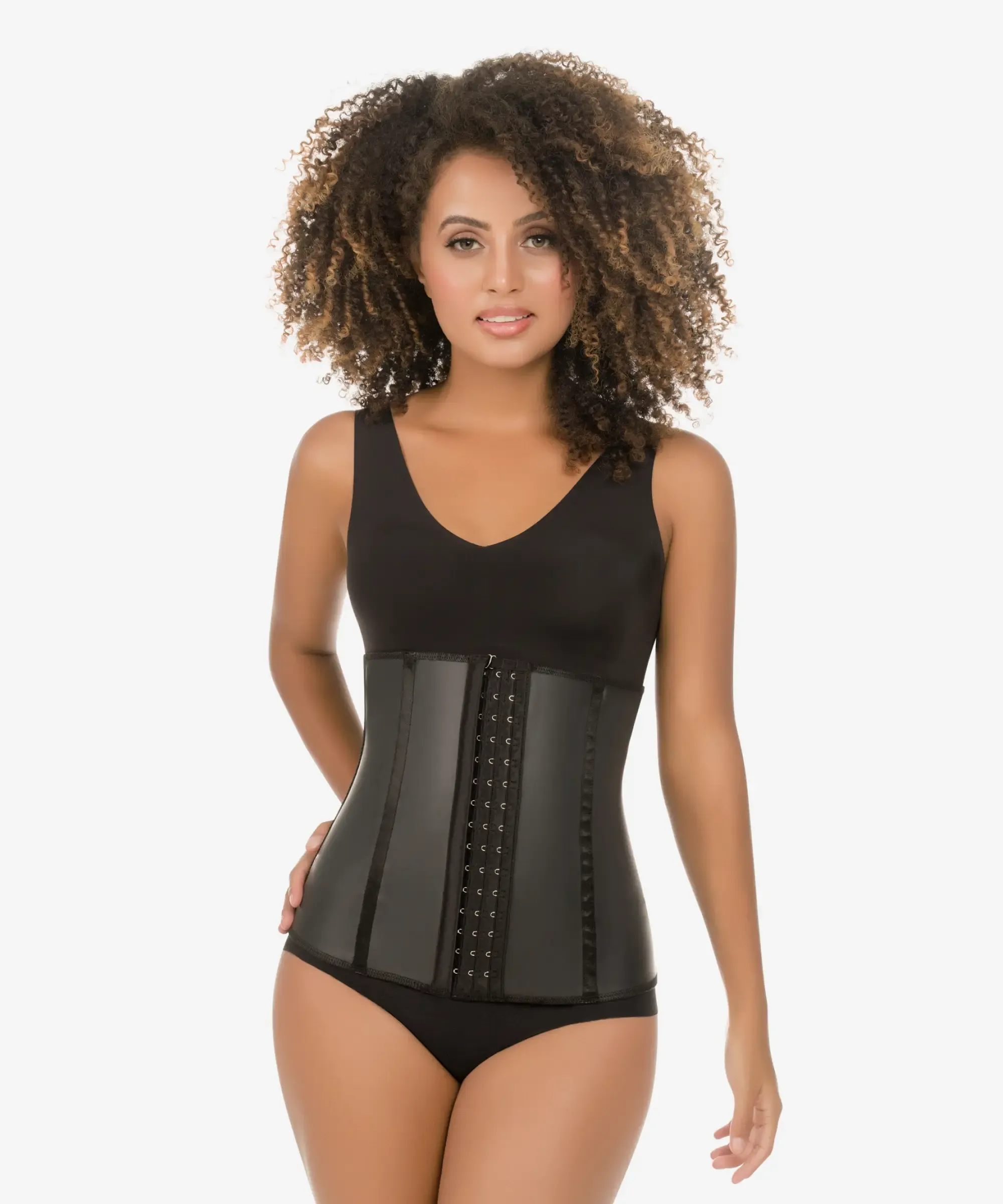 Ultra-lightweight compression latex waist cincher - Style 1320