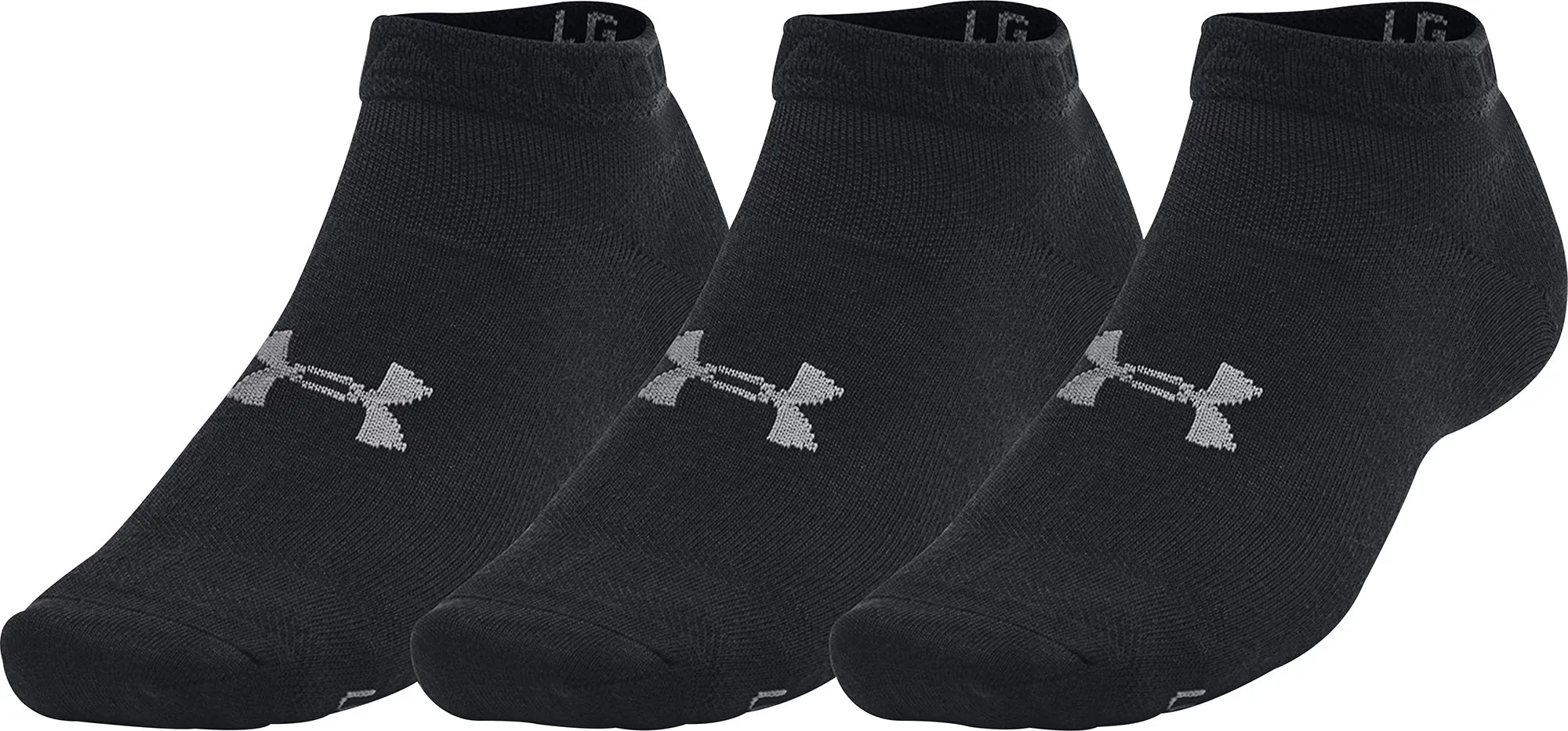 Under Armour Essentials (3 Pack) Low Socks - Black