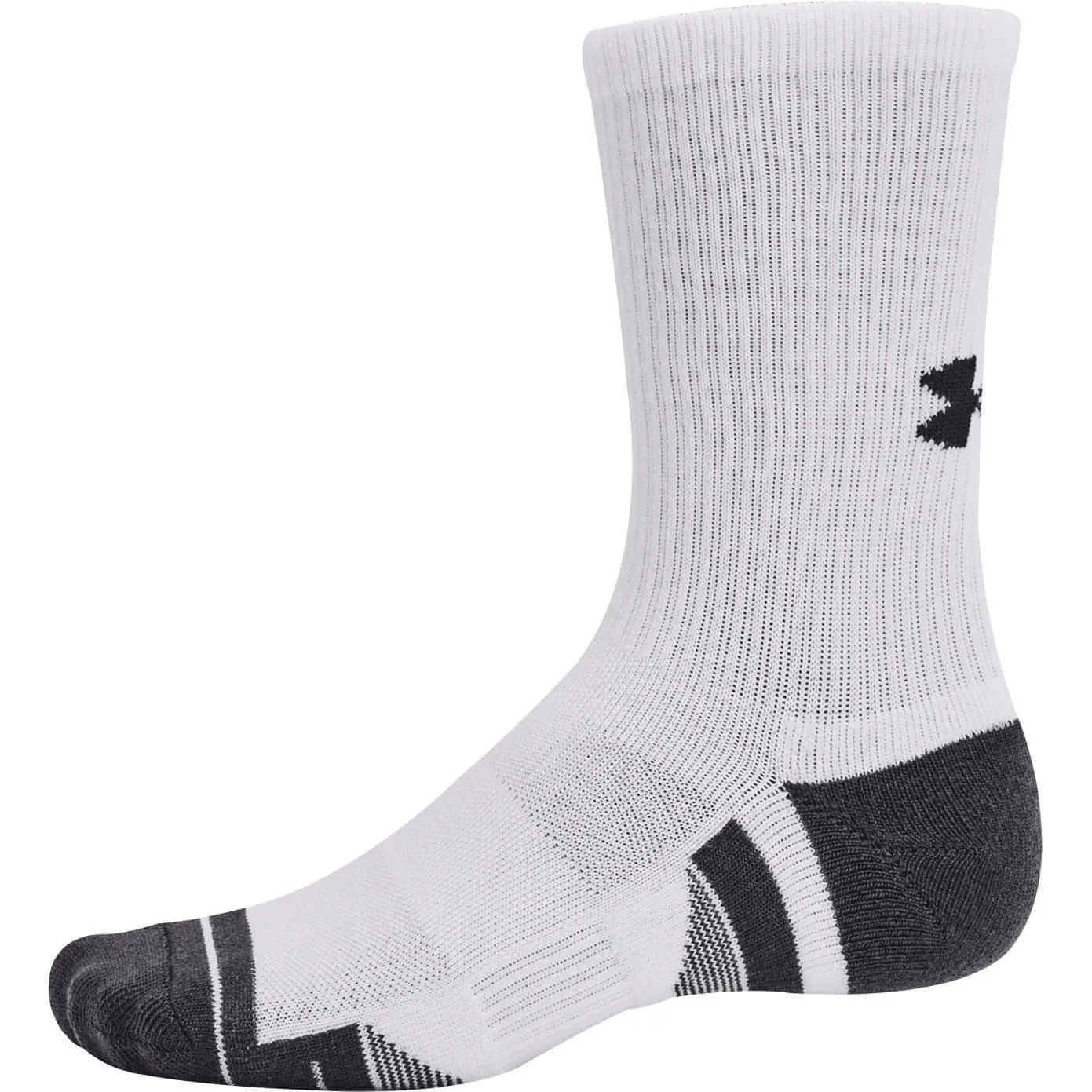 Under Armour Performance Tech (3 Pack) Crew Socks - White