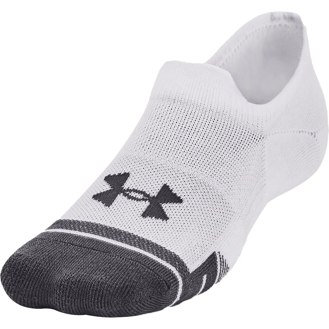 Under Armour Performance Tech (3 Pack) Ultra Low Tab Socks - White