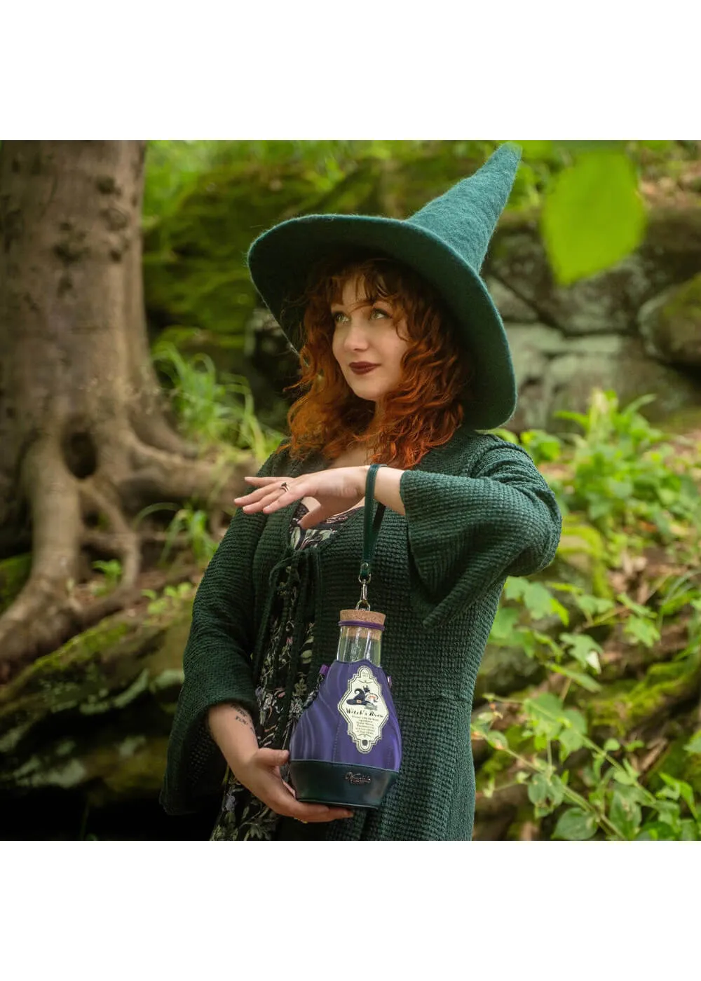 Vendula London The Witches Pantry Potion Bottle Bag Violet