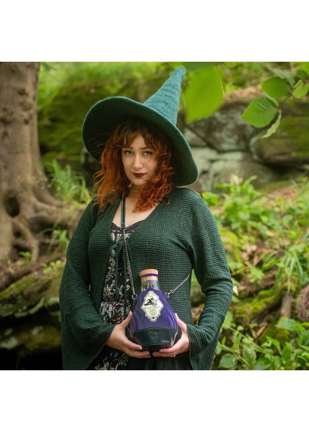 Vendula London The Witches Pantry Potion Bottle Bag Violet
