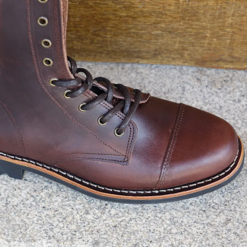 Vesuvius Ranger Leather Boots - Reddish Brown