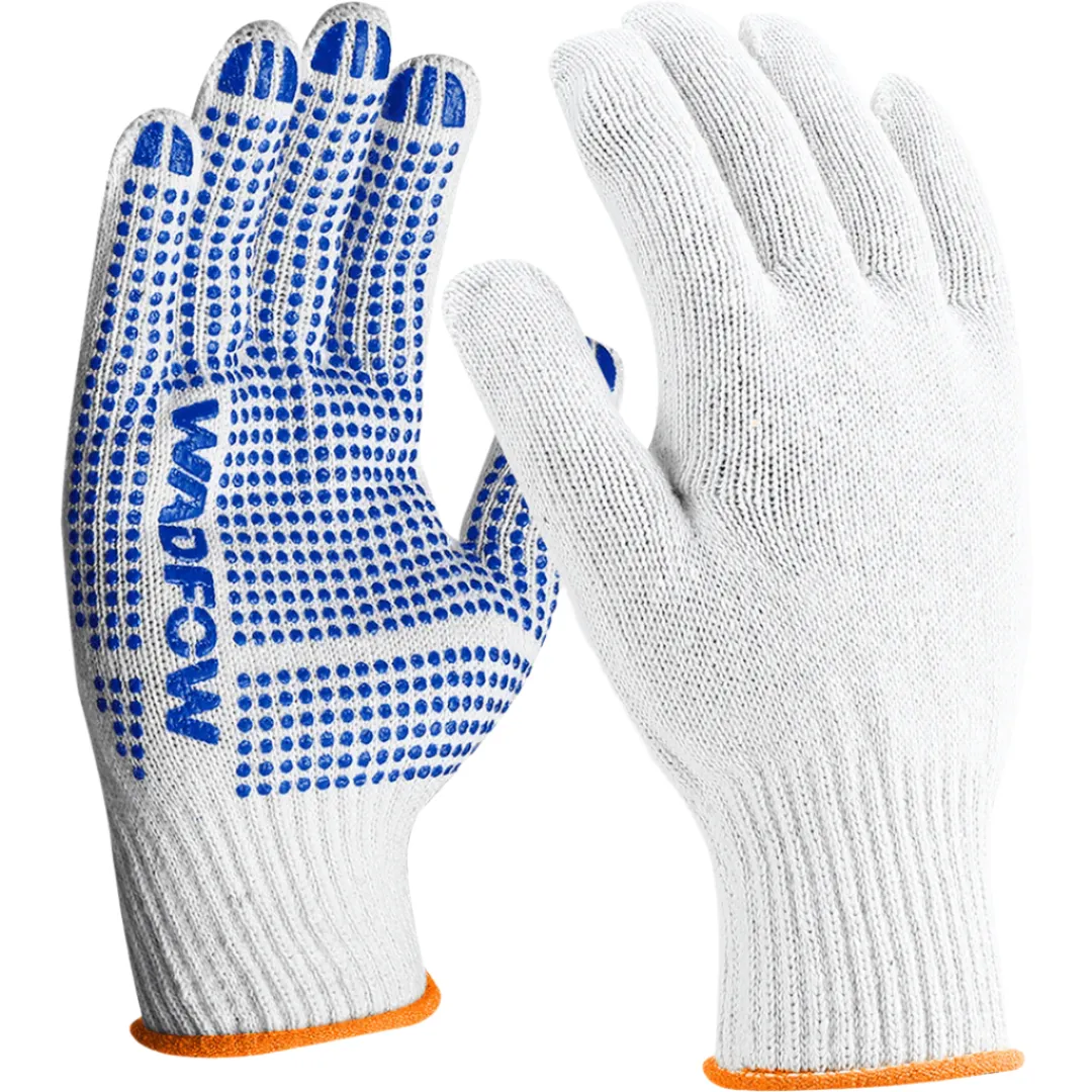 Wadfow Knitted & PVC dots Gloves - WKG1801