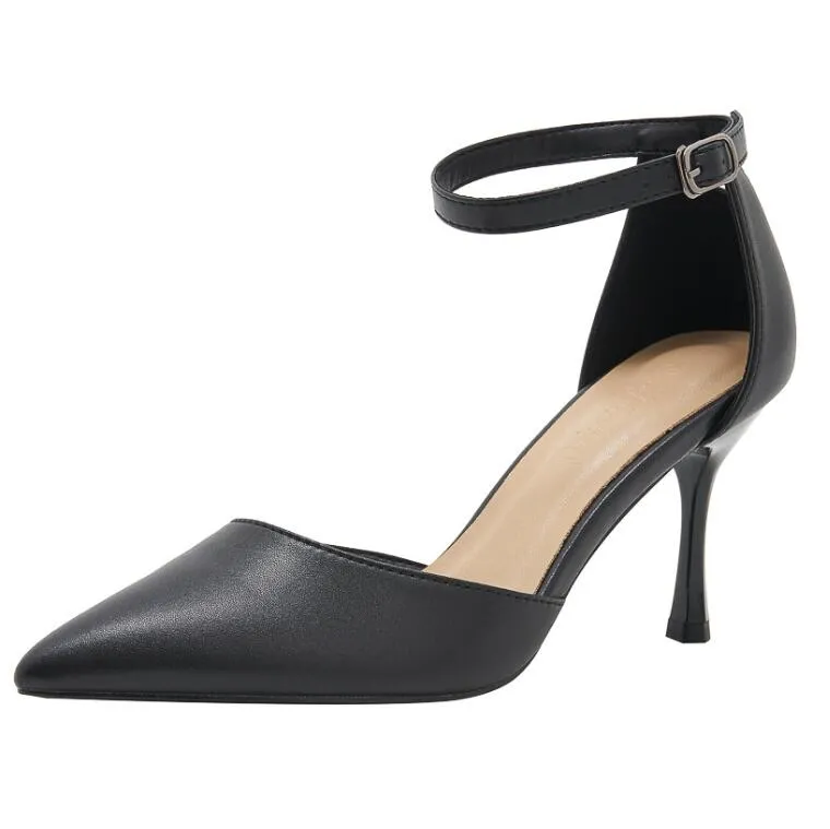 Women's Petite Size Ankle Strap Heels ES123