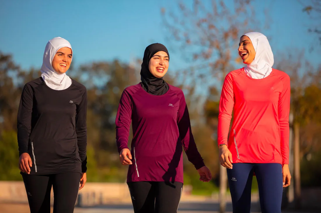 Women's Running Hijab - KIPRUN Black