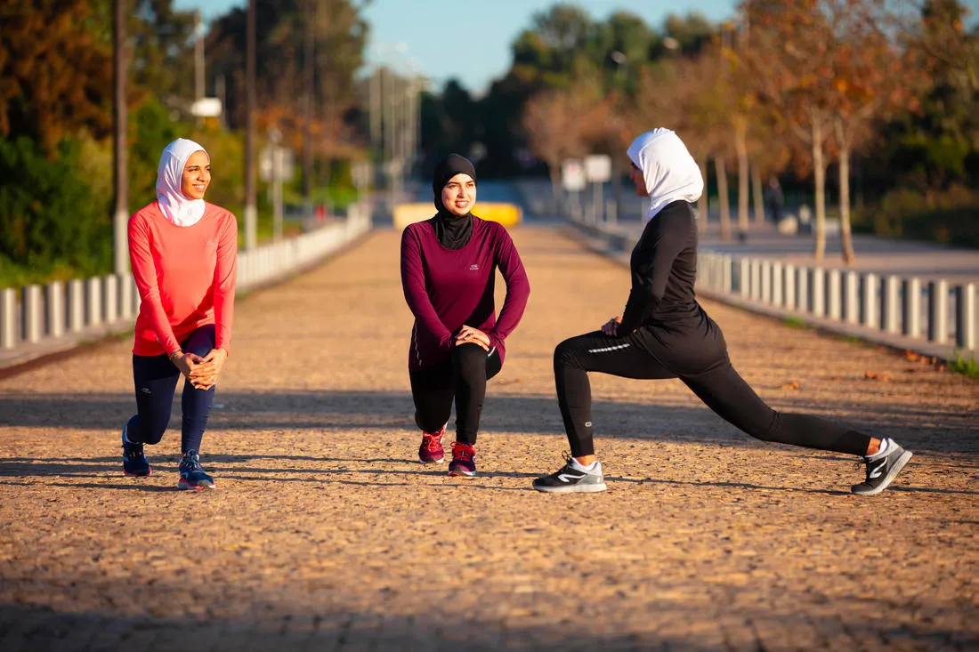 Women's Running Hijab - KIPRUN Black